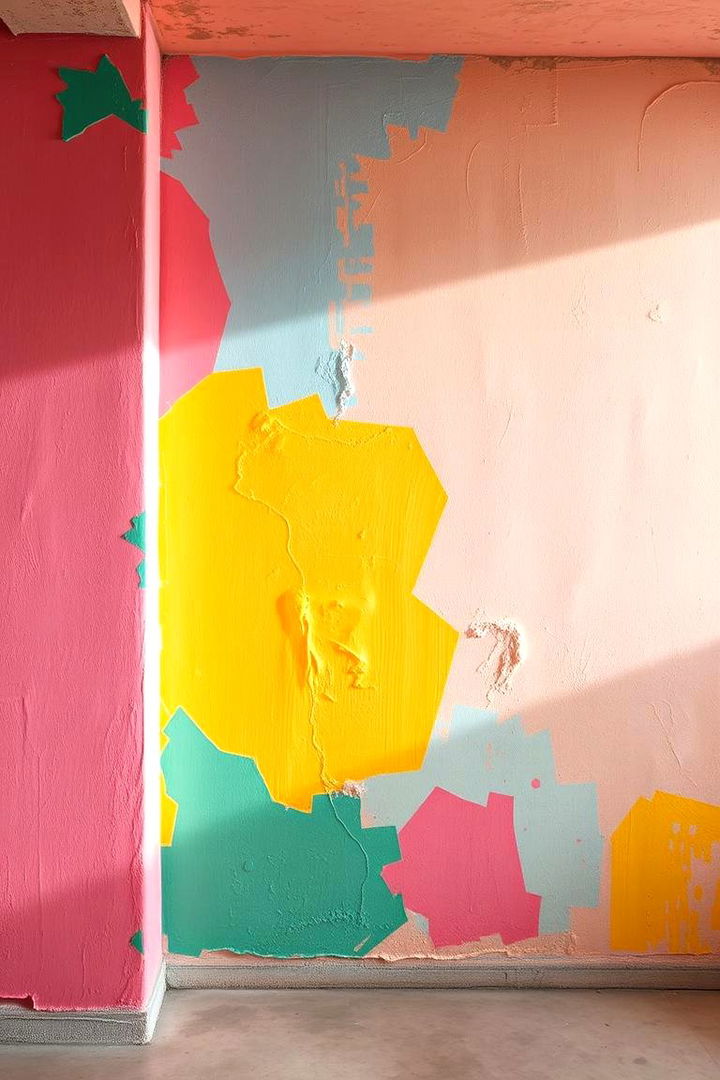 Bold Color Paint Transformation - Basement Wall Ideas for a Modern and Functional Space
