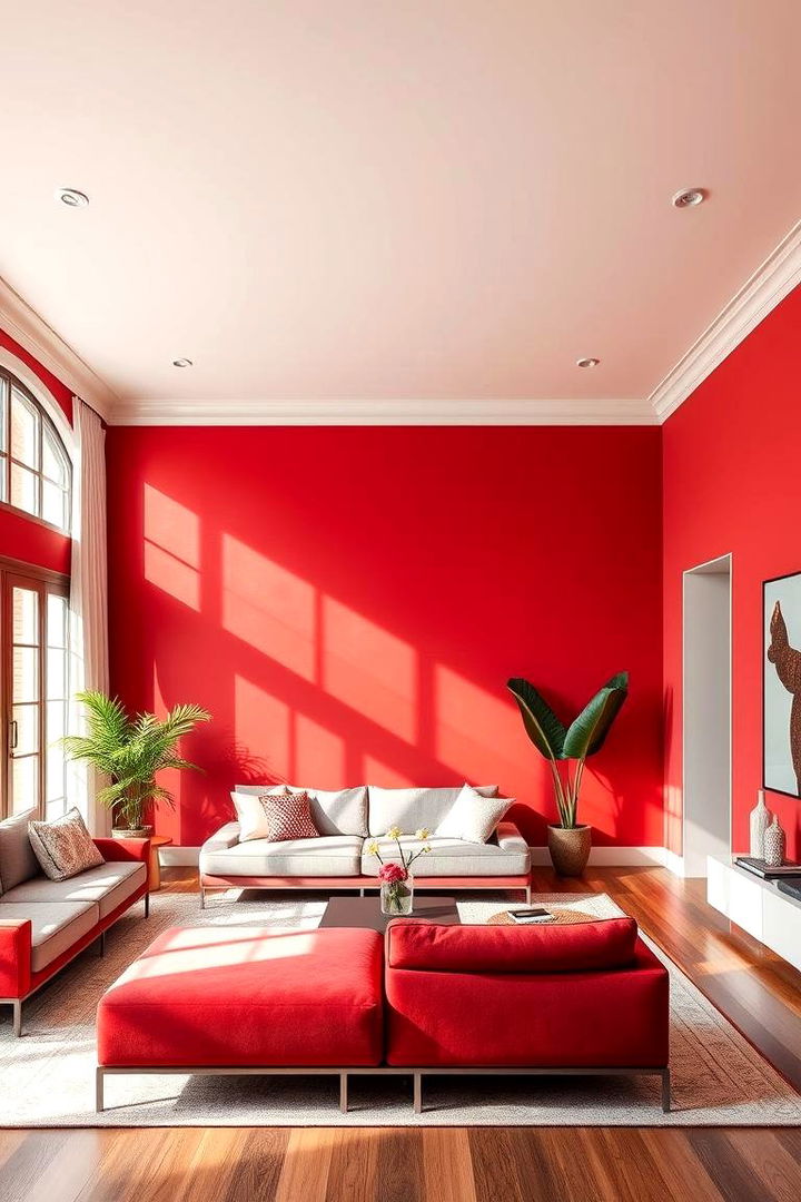 Bold Color Palette - Living Room Accent Wall Ideas for Bold Statements
