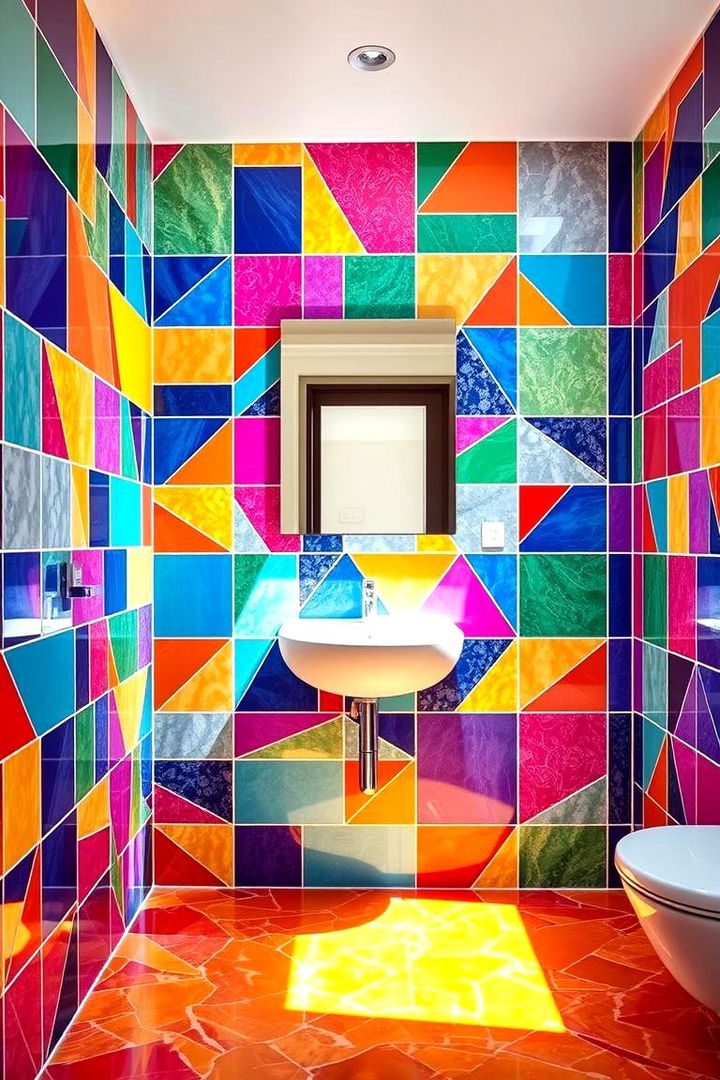Bold Colorful Tiles - Quirky Bathroom Ideas to Add Personality and Fun