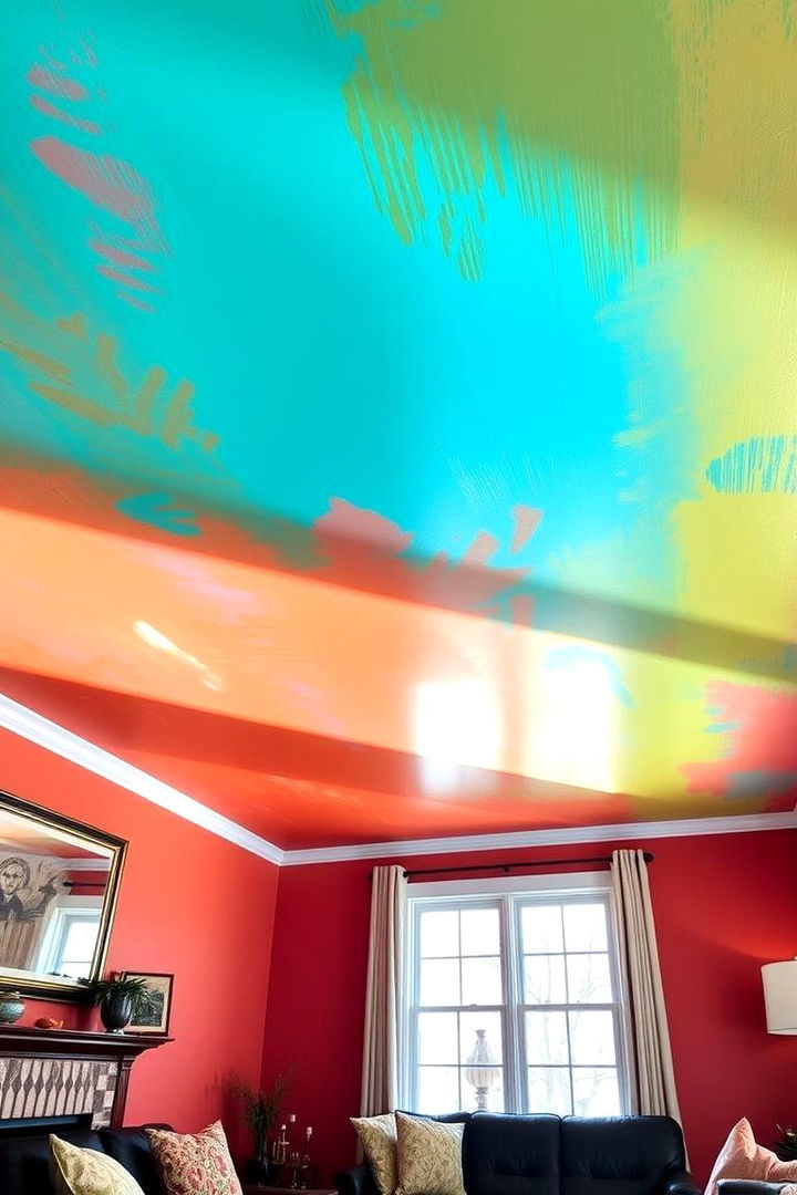 Bold Painted Ceilings - Dramatic Accent Ceiling Ideas to Elevate Rooms