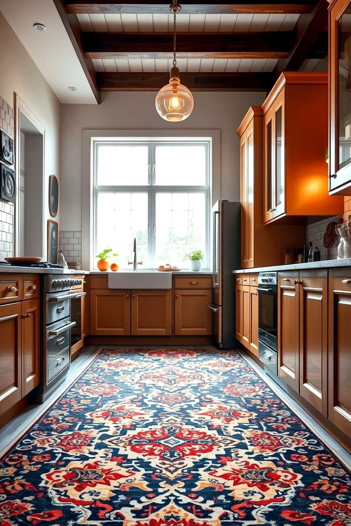 Bold Patterned Rugs - Chic Kitchen Rug Ideas to Enhance Comfort and Style