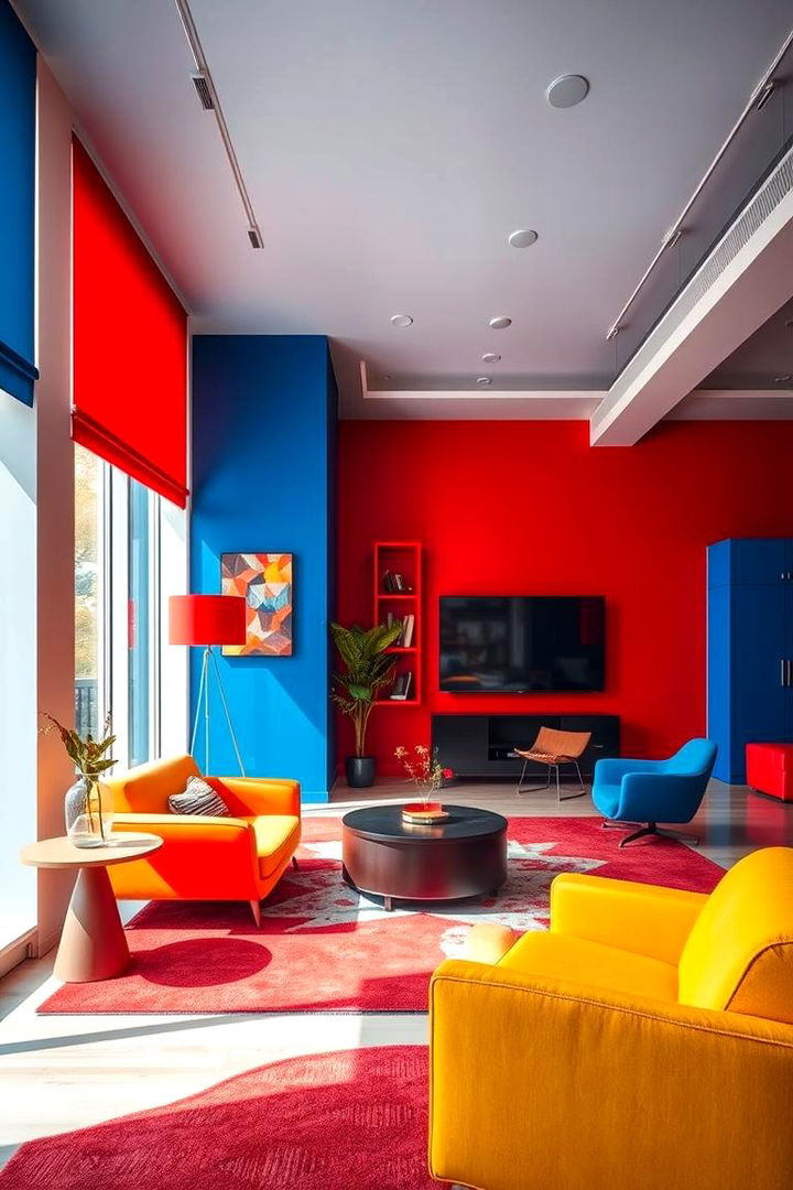 Bold Primary Palette - Colorful Room Decor Ideas: Bold Space Transformations