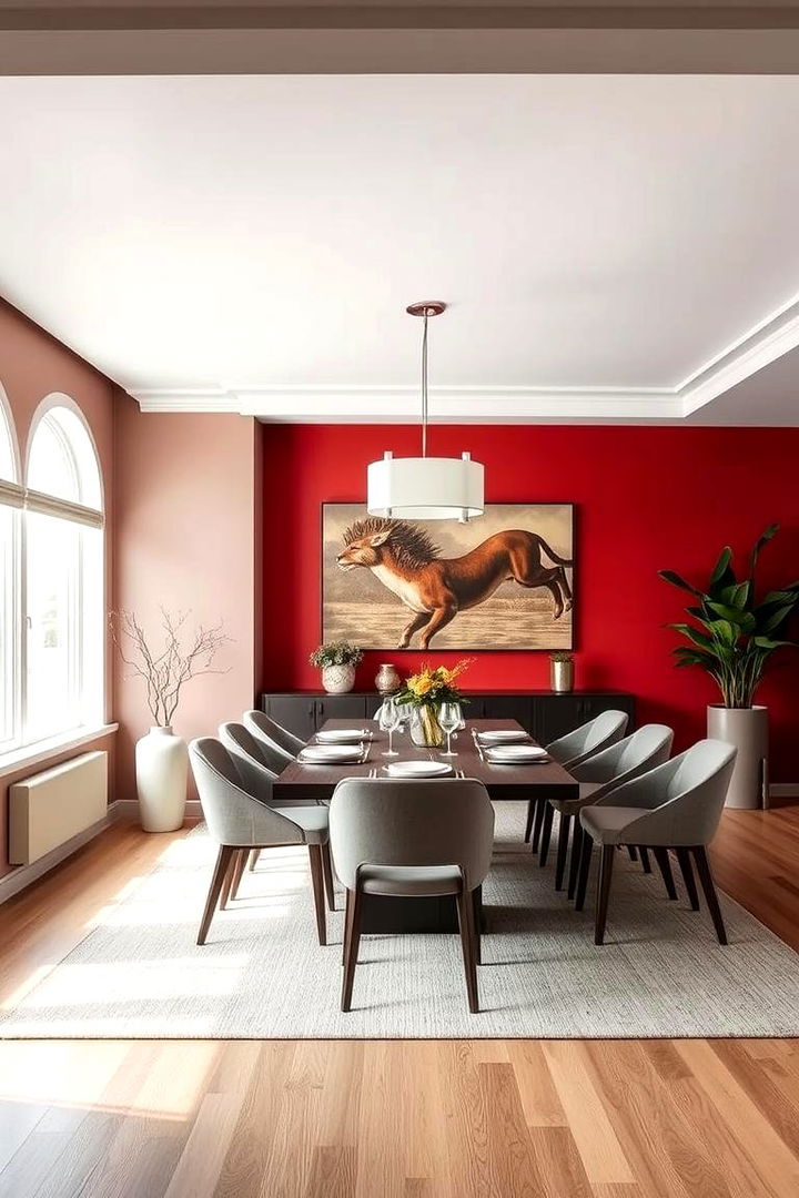 Bold Red Accent Walls - Inviting Red Dining Room Ideas for Memorable Meals