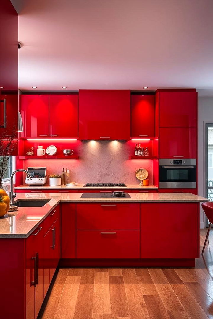 Bold Statement in Design - Bold Red Kitchen Designs for Vibrant Spaces