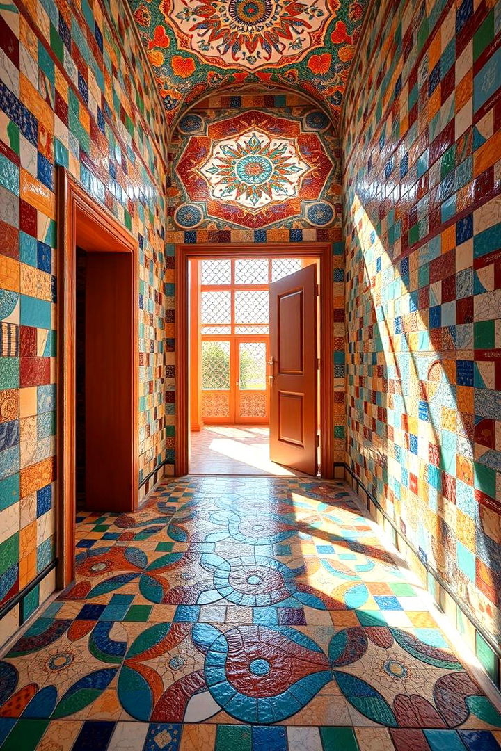 Bright Mosaic Patterns - Entryway Tile Floor Ideas for Small Spaces | Durable & Stylish