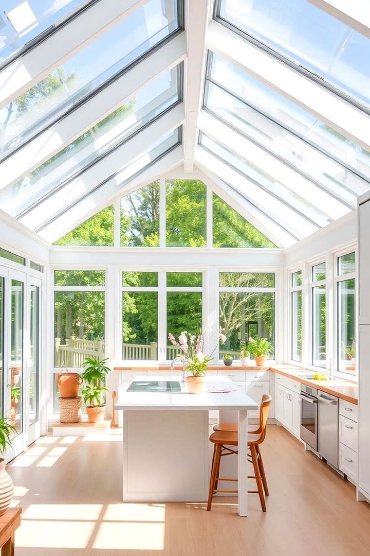 Bright Open Sunroom Concept - Sunroom Kitchen Ideas for Bright Culinary Spaces