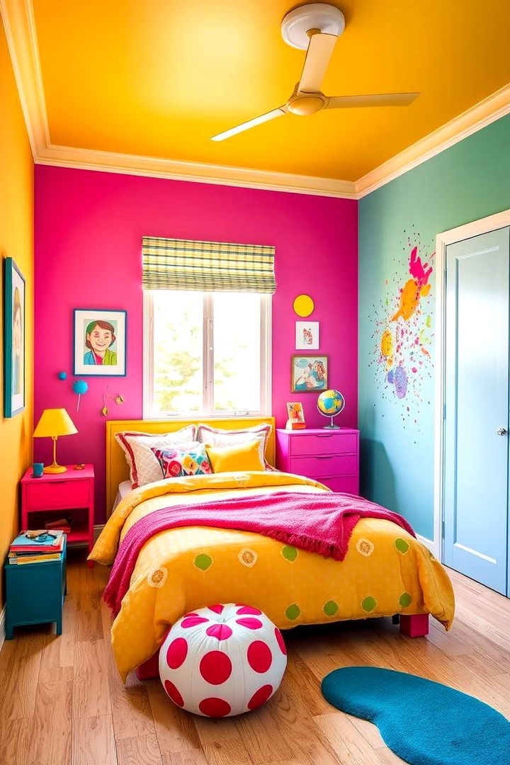 Bright and Fun Color Schemes - Tween Bedroom Ideas for Curated Transitional Spaces