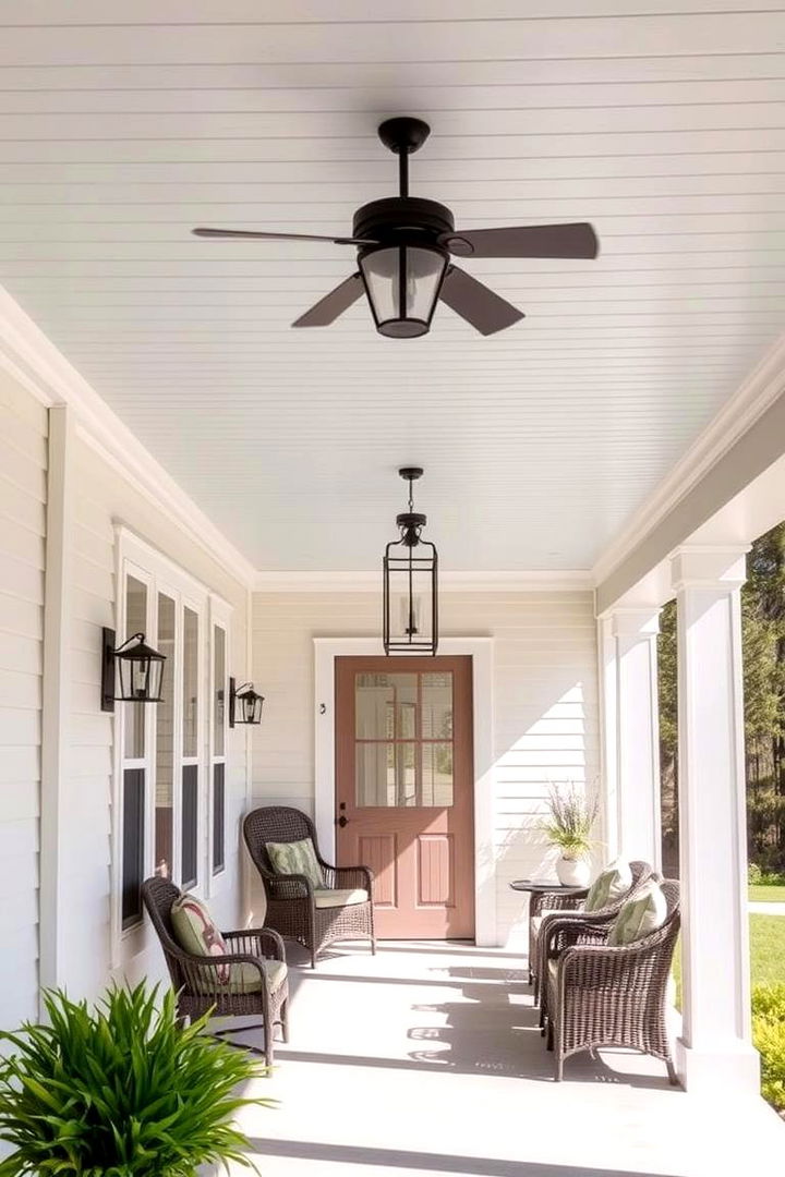 Budget Friendly Elegance - Stylish Vinyl Porch Ceiling Ideas for Outdoor Spaces