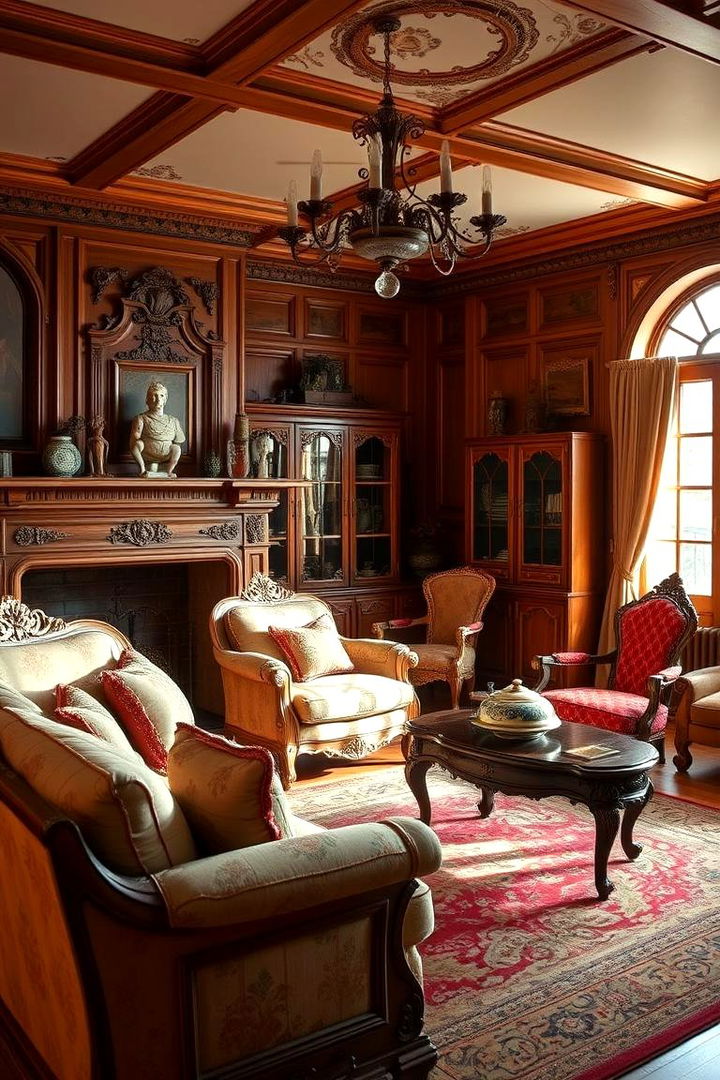 Classic Antique Furniture - Charming Vintage Living Room Ideas for Retro Vibes