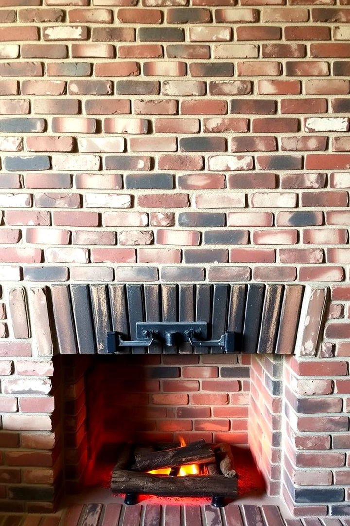 Classic Brick Accents - Bold Fireplace Accent Wall Ideas to Elevate Your Space