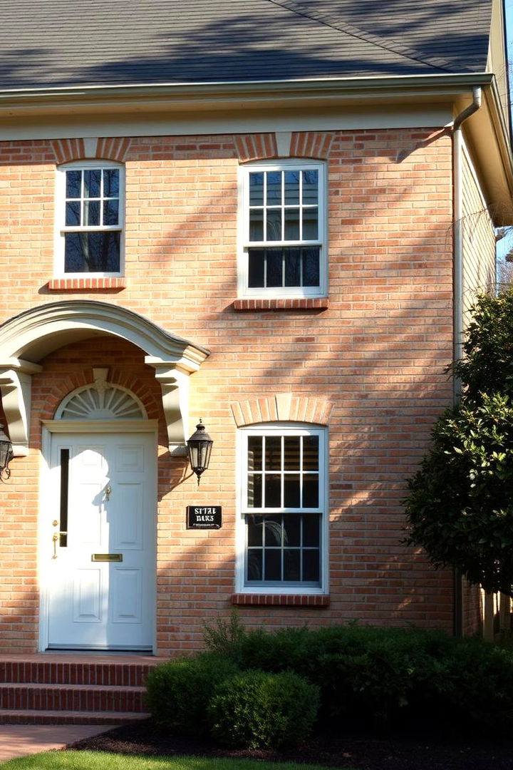 Classic Charm Appeal - Beige Brick Exterior Home Ideas for Timeless Curb Appeal