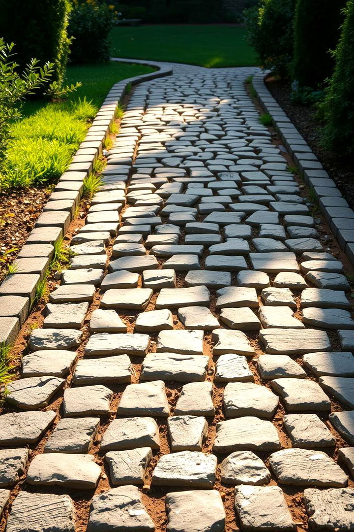 Classic Cobblestone Elegance - Cobblestone Walkway Inspirations: Timeless Garden Paths