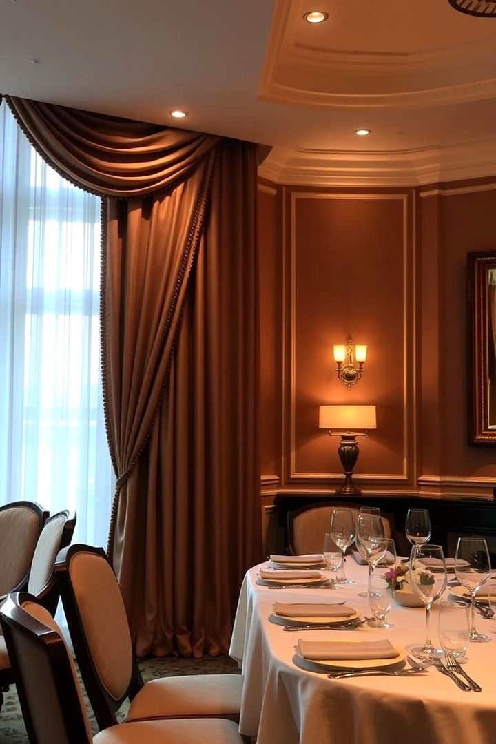 Classic Drapery Elegance - Chic Dining Room Window Treatment Ideas to Try