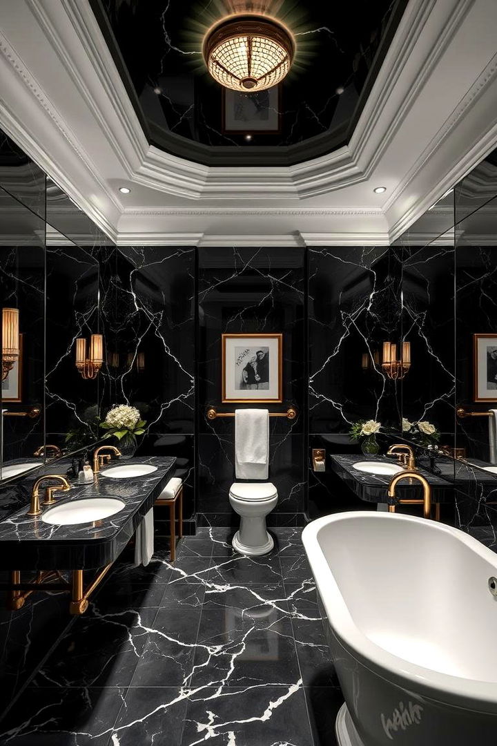 Classic Elegance Timeless Black Marble Bathrooms - Black Marble Bathroom Ideas for Luxurious & Moody Atmospheres