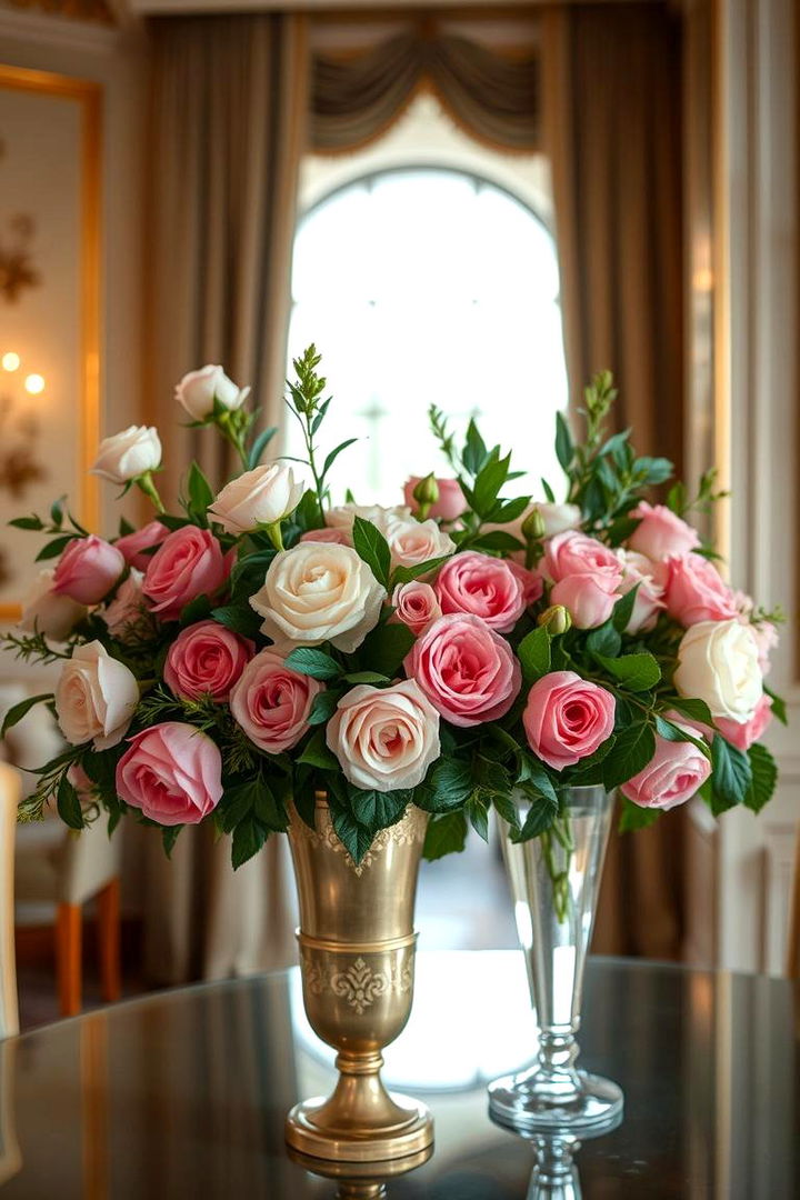 Classic Floral Elegance - Rehearsal Dinner Centerpiece Ideas to Inspire