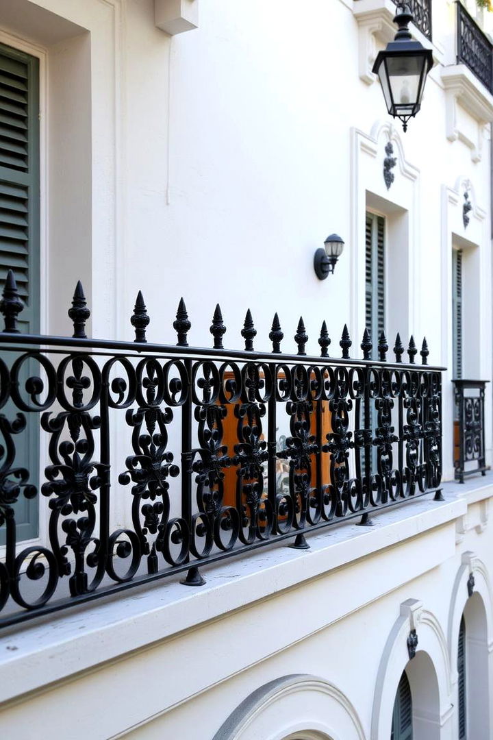 Classic Iron Elegance - French Balcony Ideas for European Flair