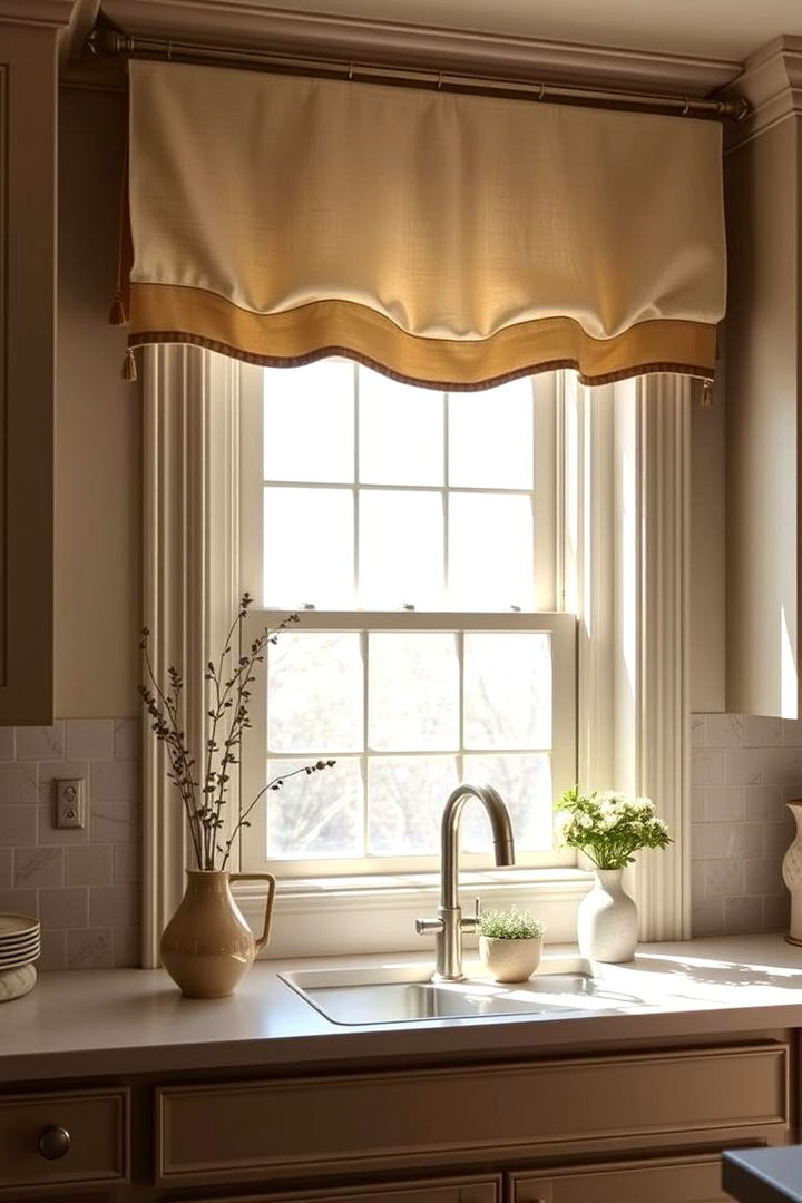 Classic Linen Valance Designs - Charming Kitchen Valance Ideas: Window Treatment Inspiration