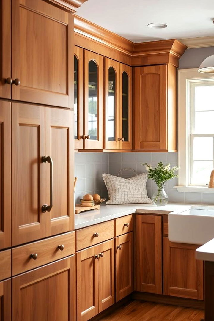 Classic Maple Elegance - Maple Kitchen Cabinet Ideas: Warm & Natural Tones