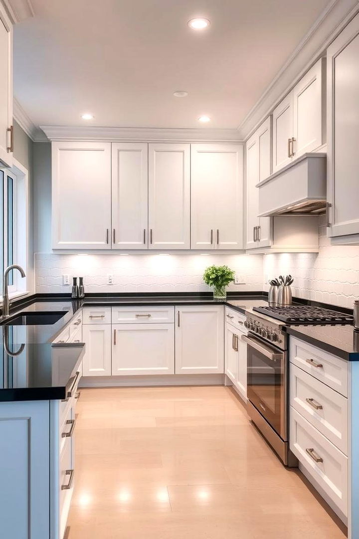Classic Monochrome Elegance - Classic Black and White Kitchen Design Inspirations