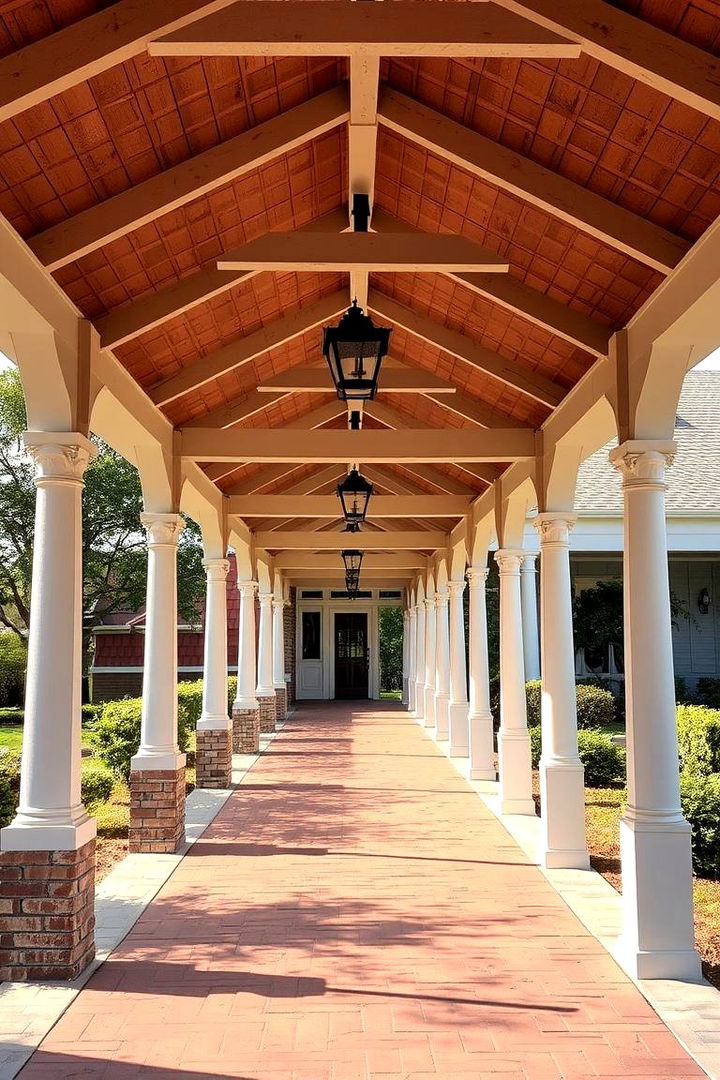 Classic Porch Covered Walkways - Covered Walkway Ideas for Functional Outdoor Design