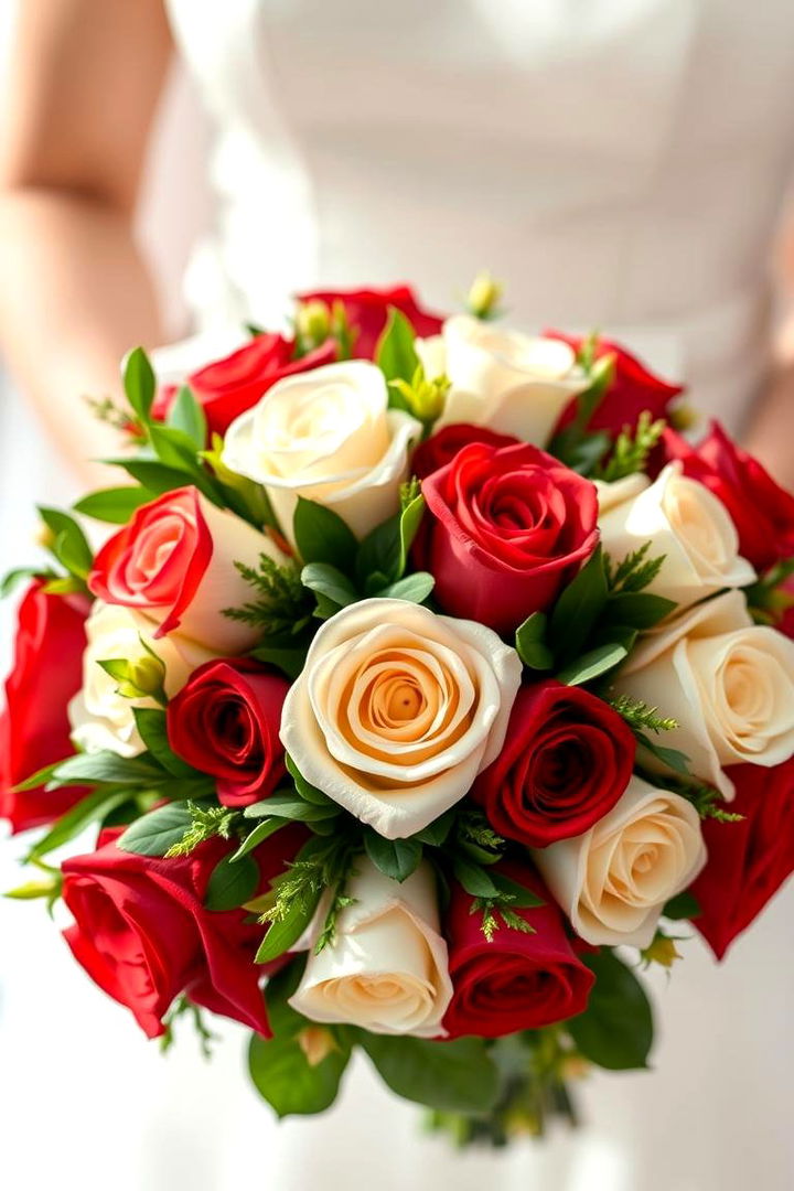Classic Rose Elegance - Stunning Wedding Bouquet Ideas for Every Bride’s Style