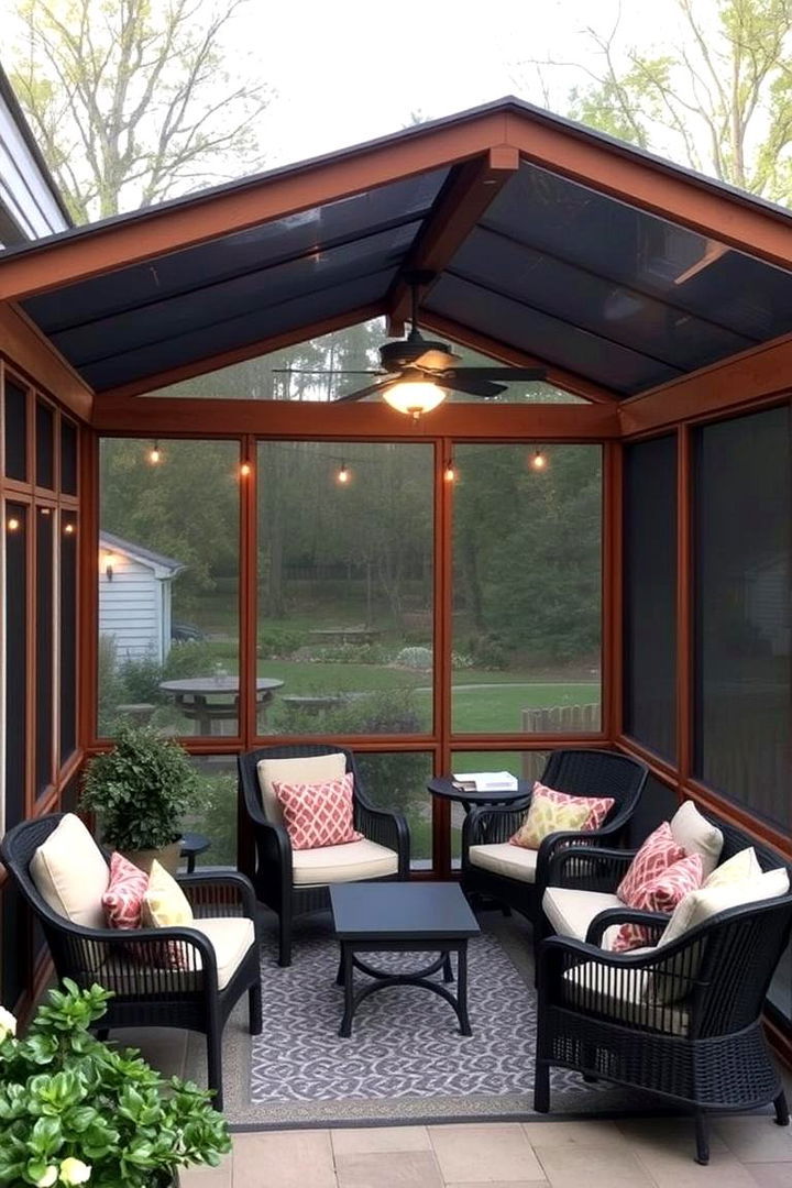 Classic Screened In Patio - Patio Enclosure Ideas for Year-Round Outdoor Enjoyment