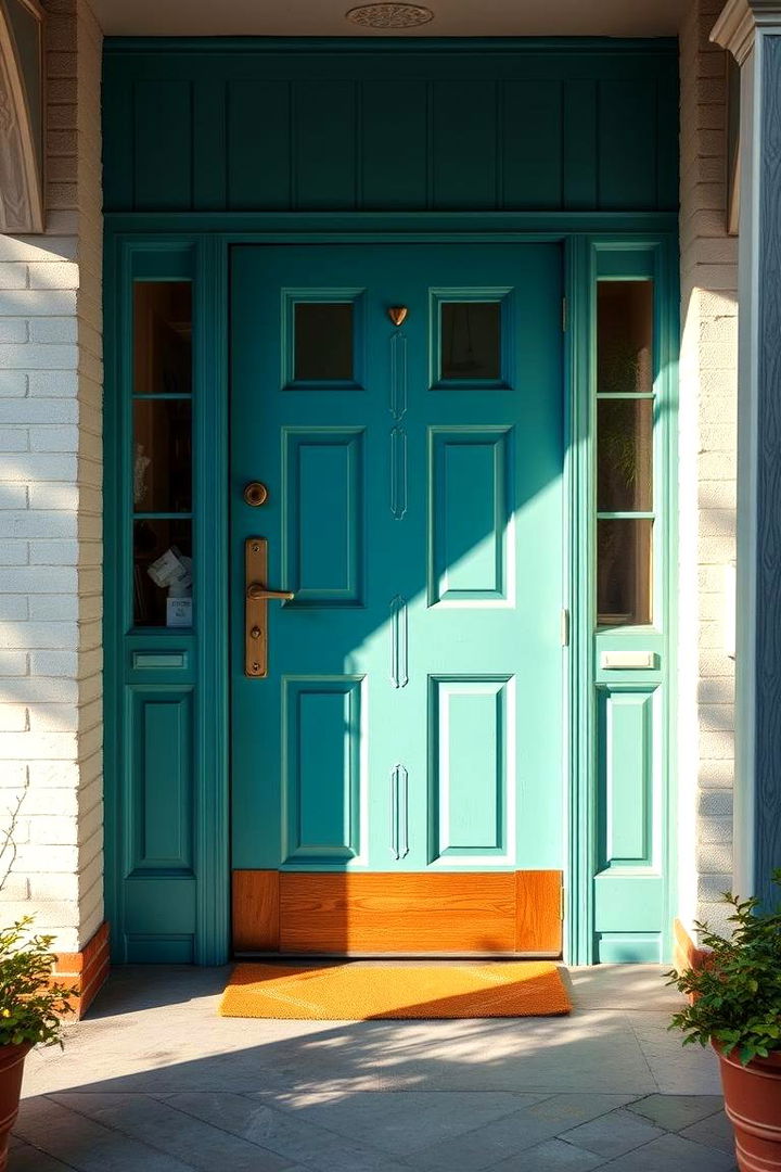 Classic Teal - Mid-century Modern Front Door Colors to Elevate Exteriors