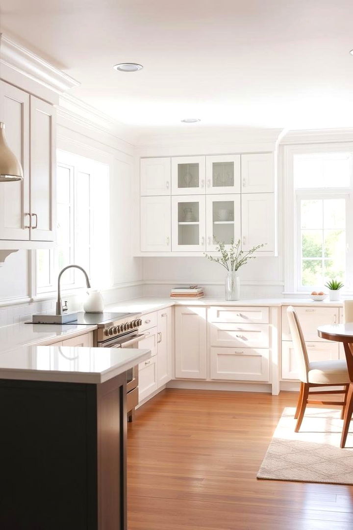 Classic White Elegance - Classic Kitchen Wainscoting Ideas: Wall Protection & Style