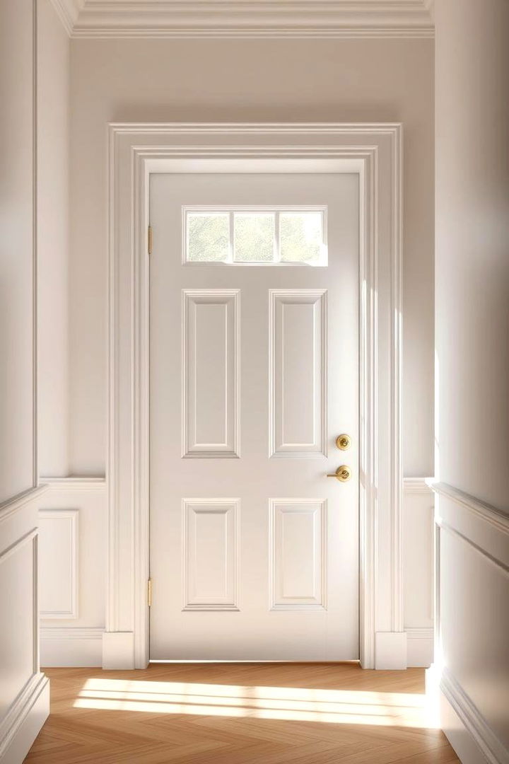 Classic White Elegance - Elegant Door Trim Ideas to Enhance Your Interiors