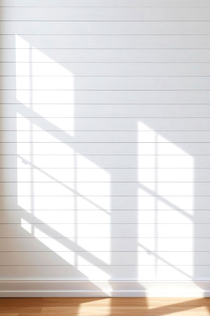 Classic White Shiplap Elegance - Shiplap Accent Wall Ideas for Bold Interior Statements