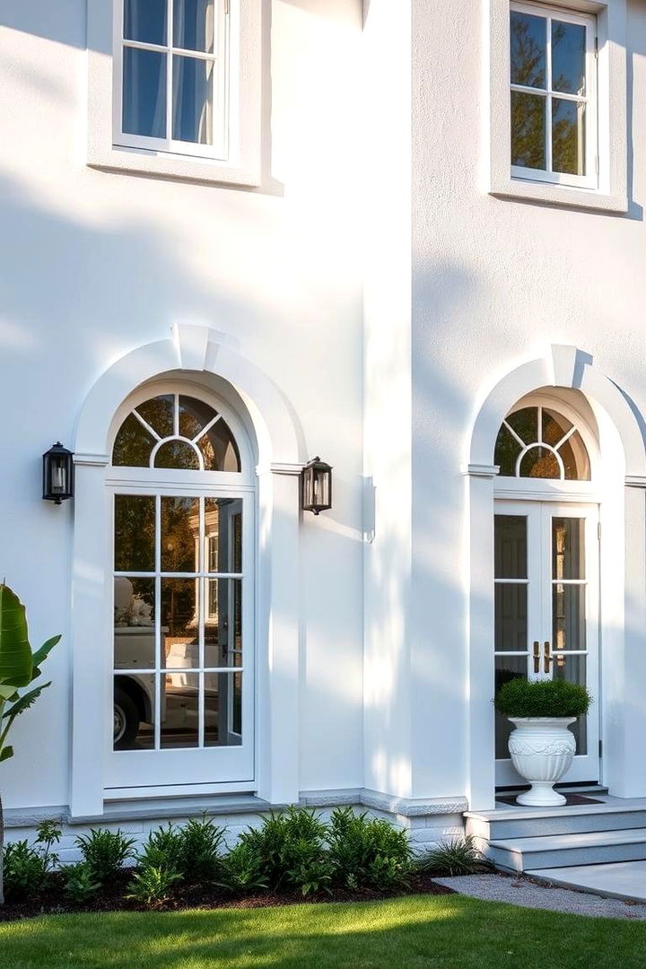 Classic White Stucco Charm - Best Stucco Colors to Refresh Your Home's Exterior Aesthetic