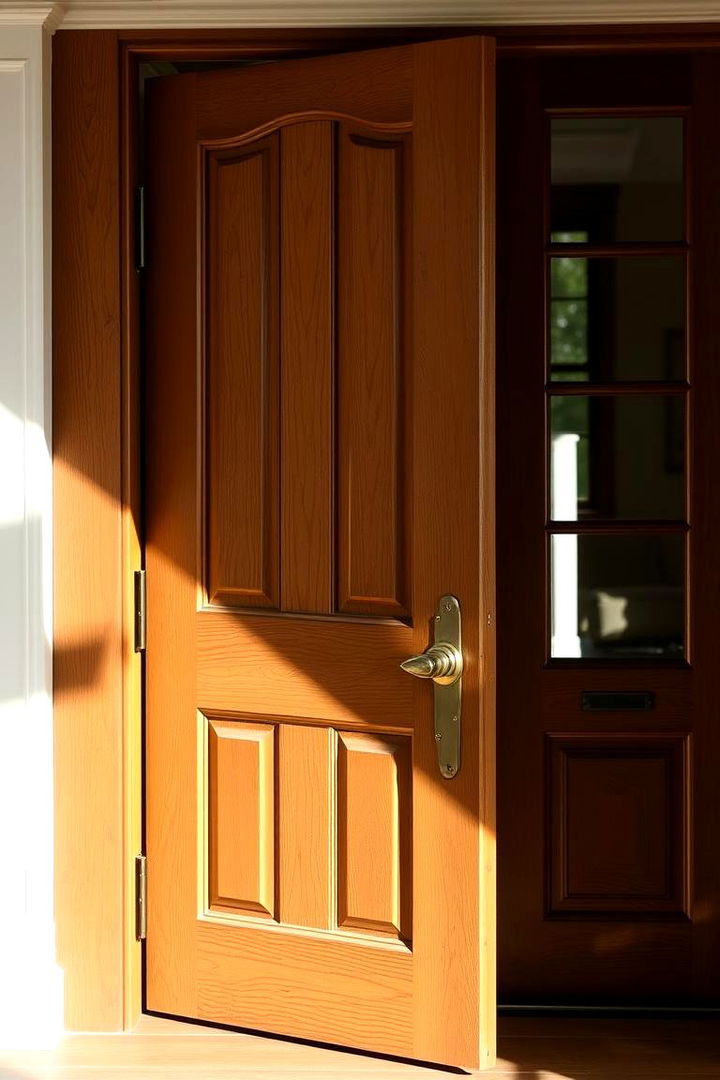 Classic Wood Finishes - Colonial Front Door Ideas for Timeless Curb Appeal