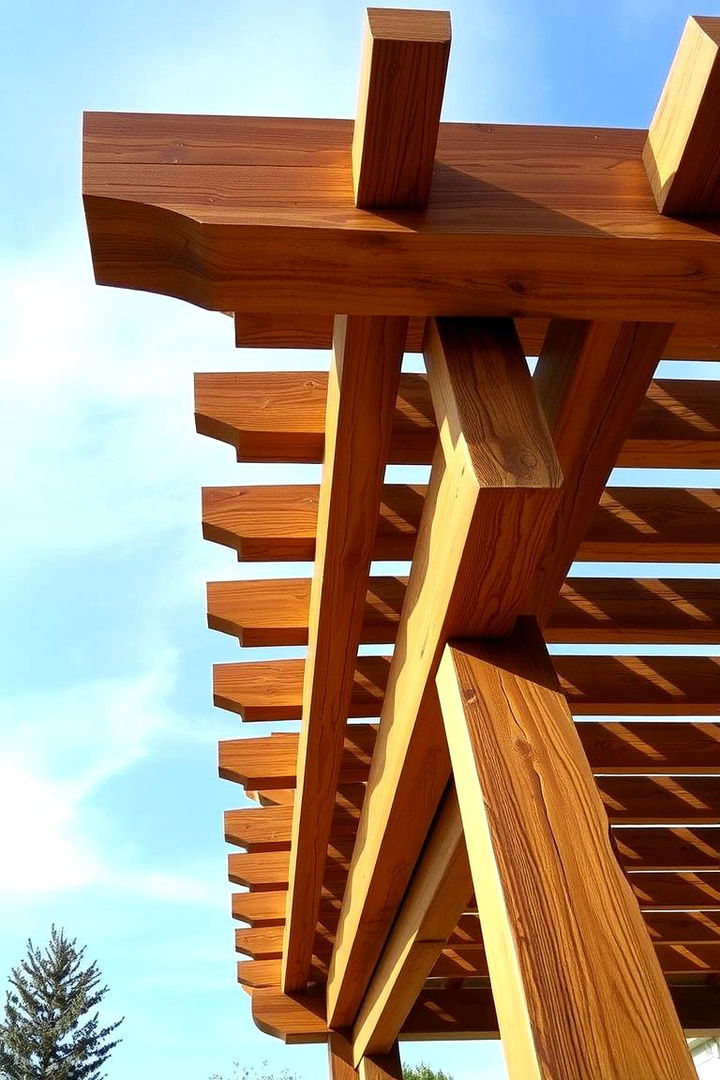 Classic Wooden Pergola Roof - Pergola Roof Ideas for Weather-Resistant Outdoor Structures
