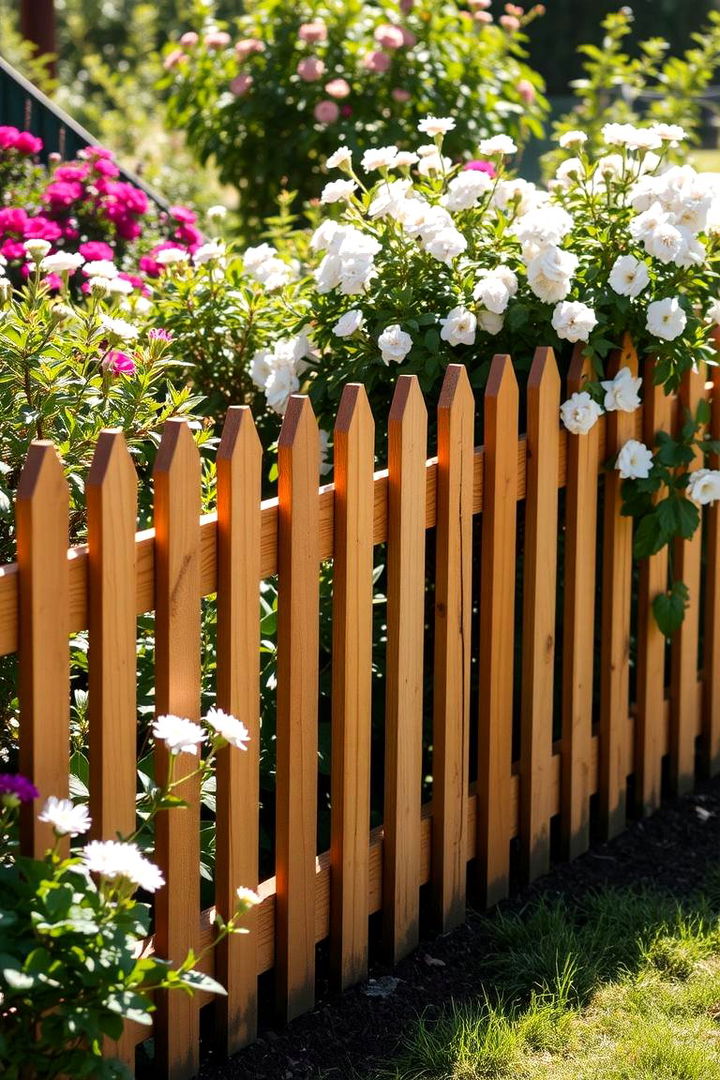 Classic Wooden Picket Fence - Small Garden Fence Designs to Enhance Your Outdoor Space
