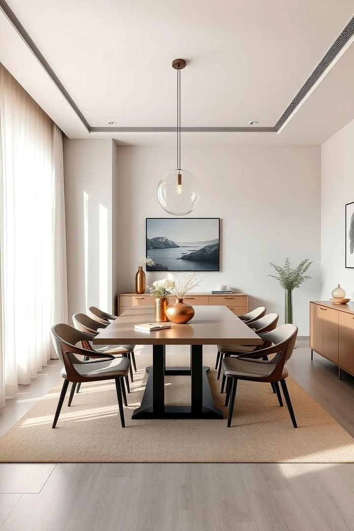 Clean Lines and Minimalist Silhouettes - Mid-century Modern Dining Rooms with Iconic 1950s Flair