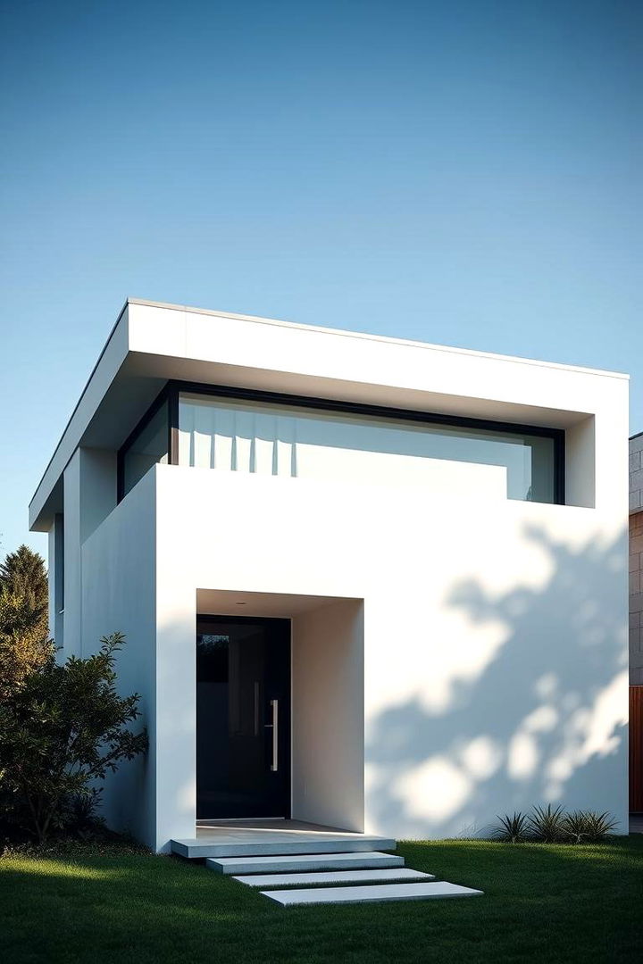Clean Lines and Simple Shapes - Minimalist House Exterior Ideas for Sleek Curb Appeal