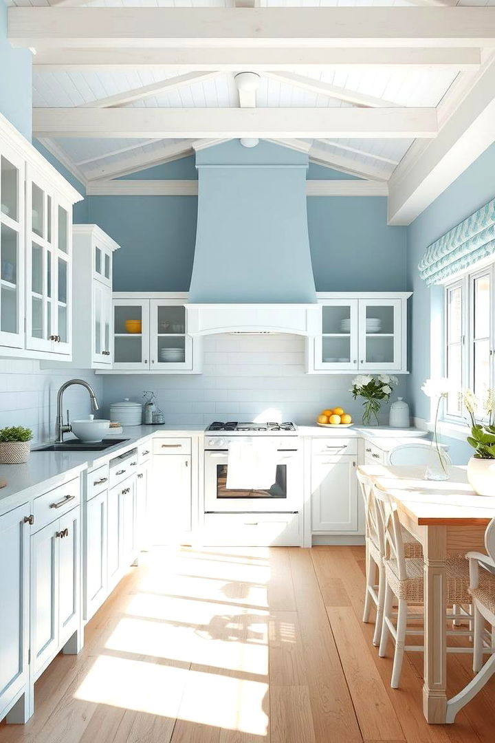 Coastal Blue Accents - Blue Kitchen Ideas for Fresh, Timeless Designs