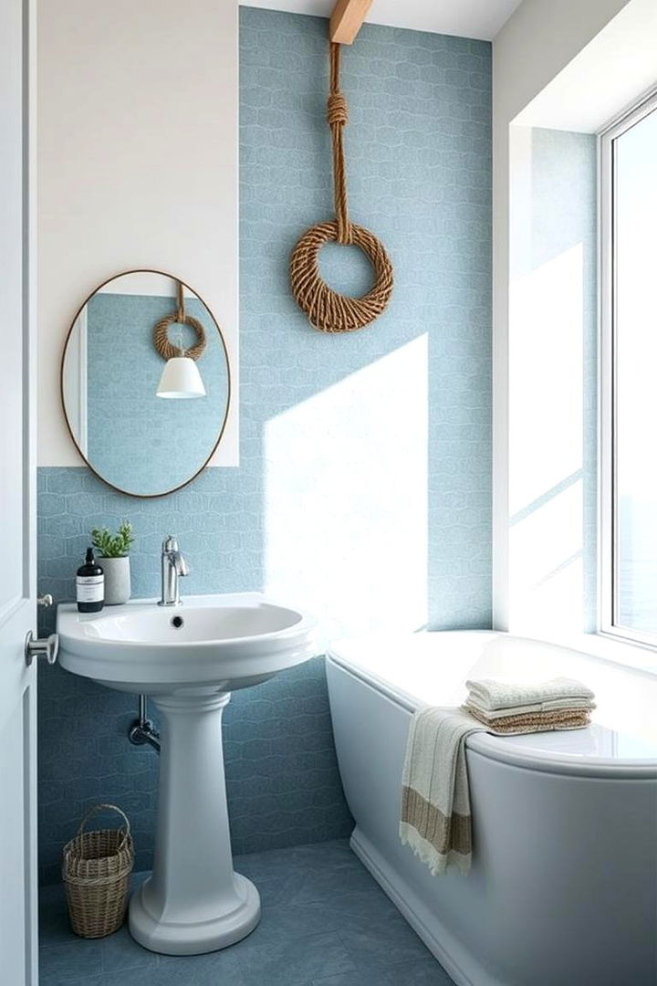 Coastal Blue Tranquility - Blue Tile Bathroom Ideas for Spa-Like Luxury at Home