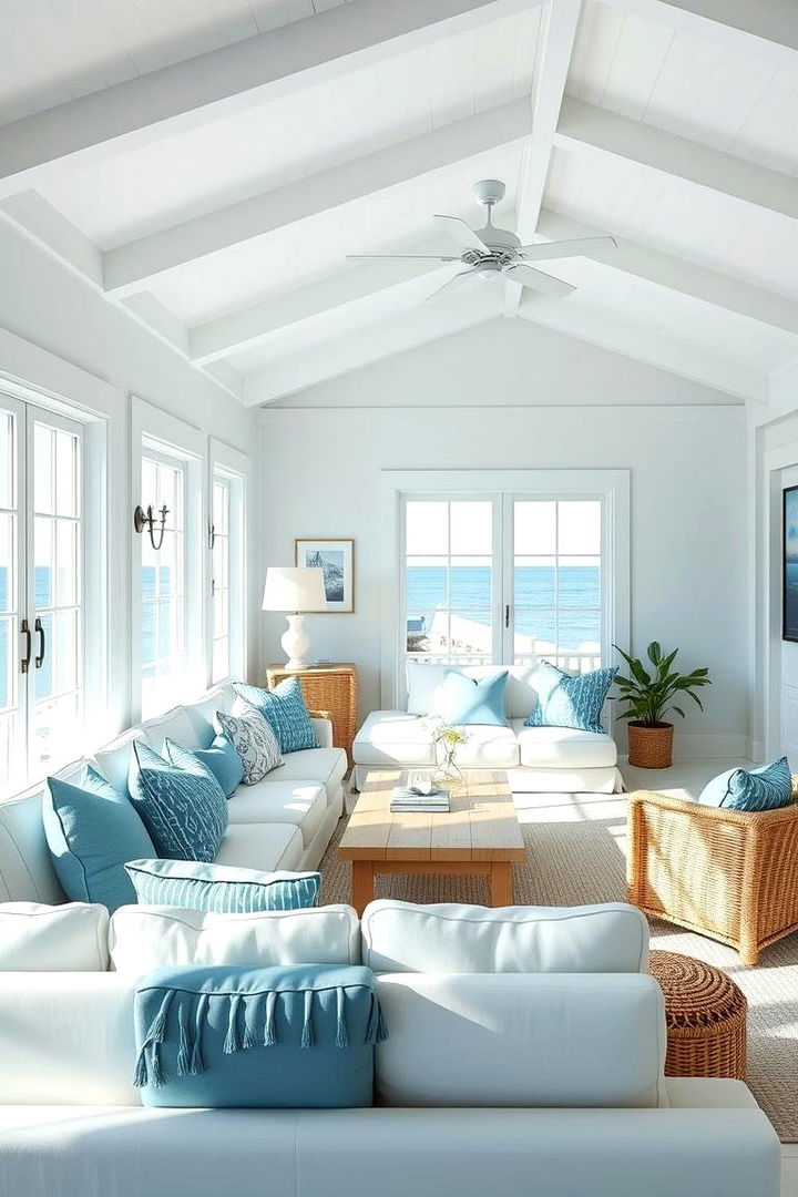 Coastal Elegance - Hamptons-Style Living Room Ideas for Coastal Elegance