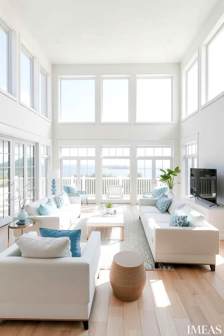Coastal Light and Airy Vibes - Mediterranean Living Room Ideas for Warm, Coastal Vibes