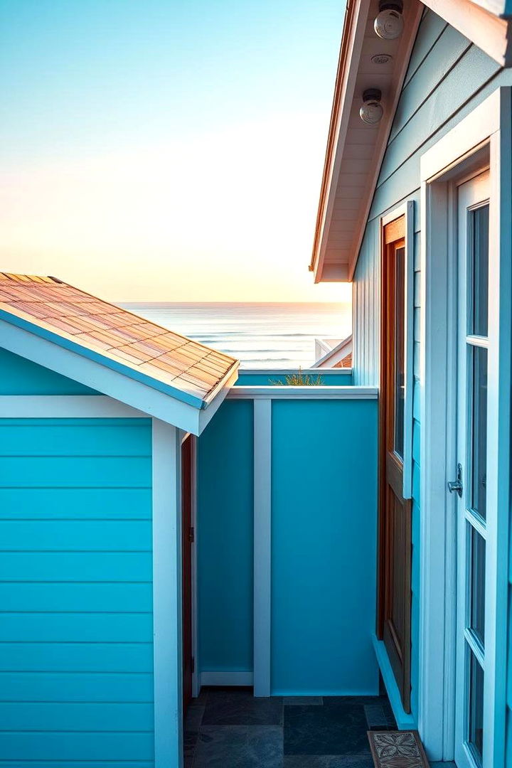 Coastal Sky Blue Elegance - Blue Exterior House Color Ideas for a Fresh Look