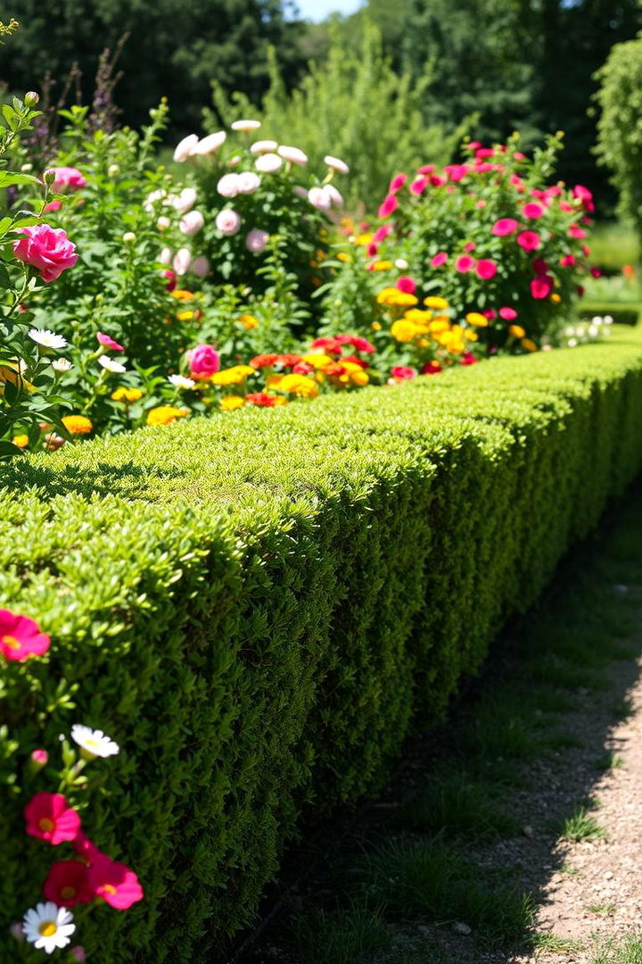 Colorful Flowering Hedge Borders - Simple Fence Line Landscaping Ideas for Curb Appeal