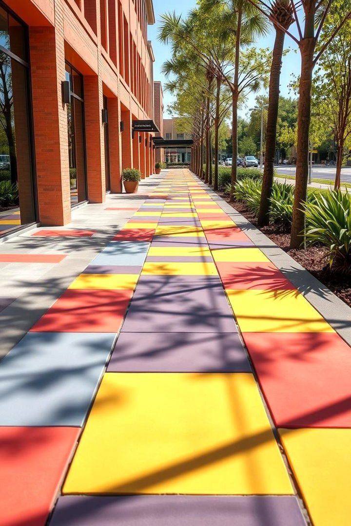 Colorful Patterned Composite Walkways - Composite Walkway Designs: Low-Maintenance Garden Paths