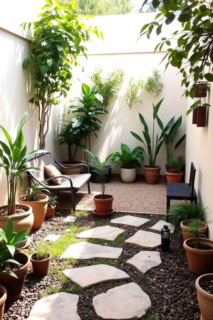 Compact Garden Retreat - Townhouse Backyard Ideas for Compact Outdoor Living