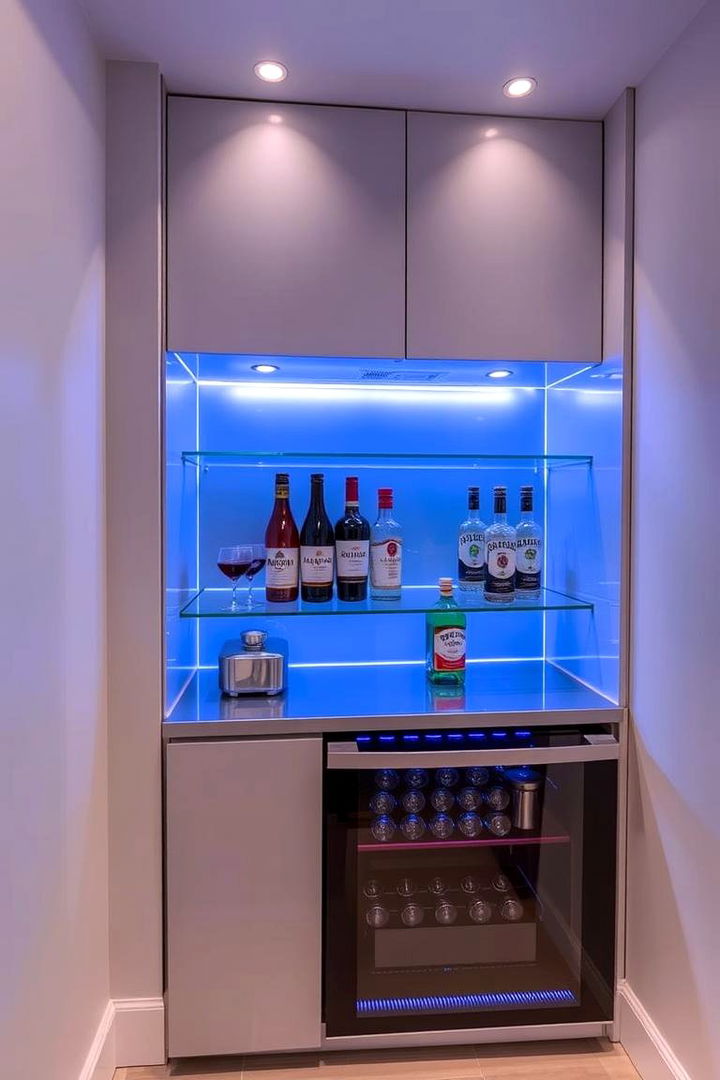 Compact Modern Mini Bar - Mini Bar Ideas for Compact and Stylish Home Entertaining