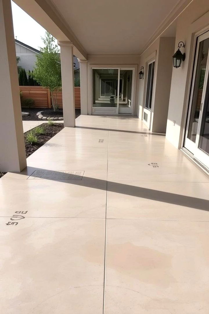 Concrete Chic - Patio Flooring Ideas: Durable Materials for Outdoor Spaces