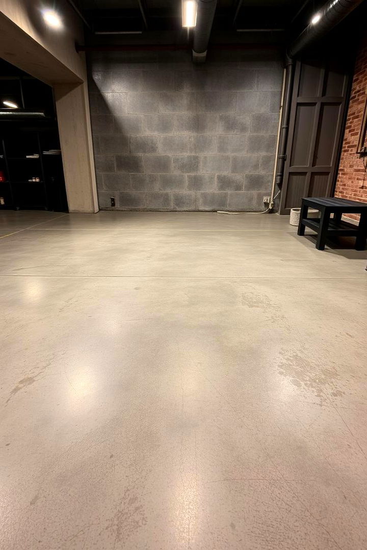 Concrete Flooring for Industrial Appeal - Durable Man Cave Flooring Options for High-Traffic Areas