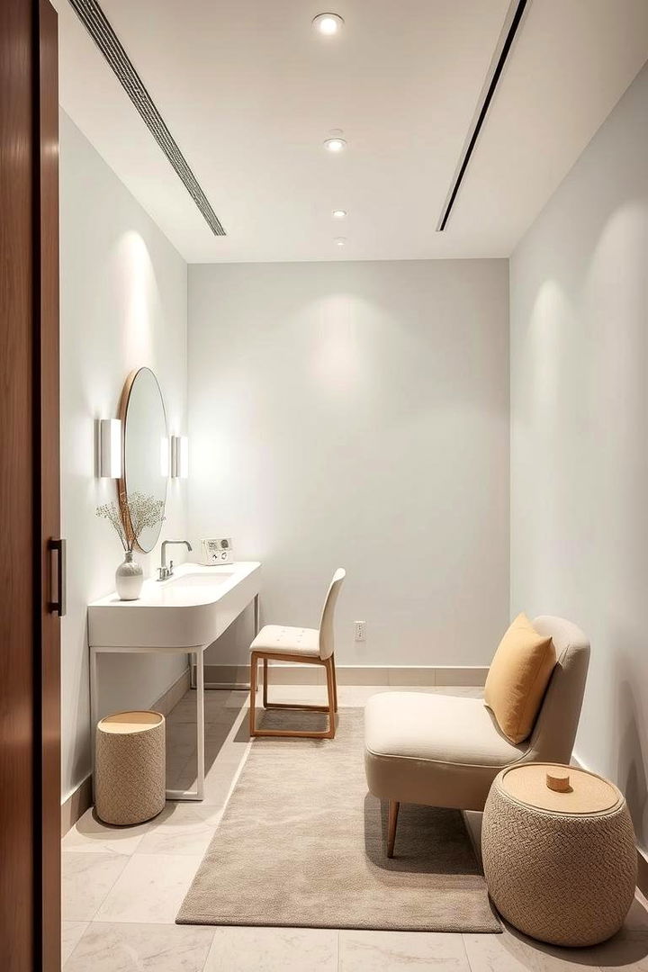 Contemporary Chic Retreat - Vanity Room Ideas for Stylish Personal Spaces