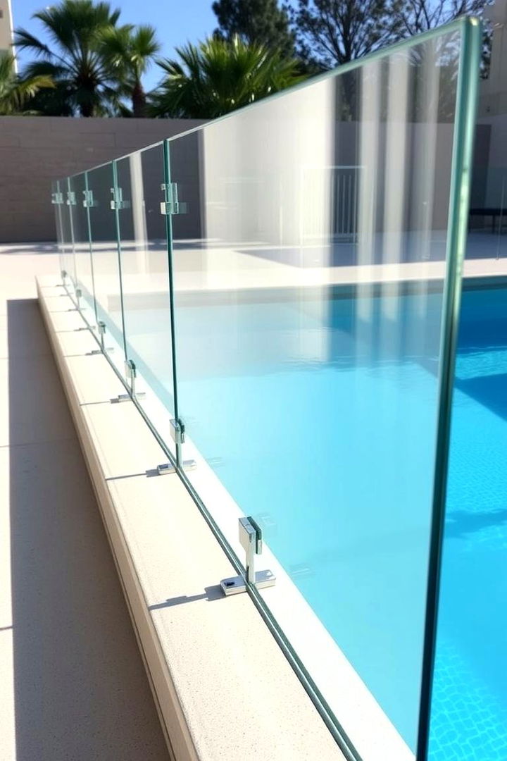 Contemporary Glass Railings - Pool Deck Railing Ideas Combining Safety and Style