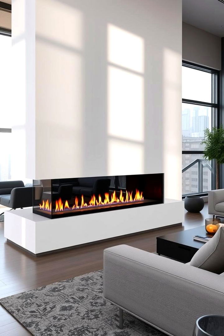 Contemporary Linear Designs - Modern Gas Fireplace Ideas for Cozy Outdoor Spaces